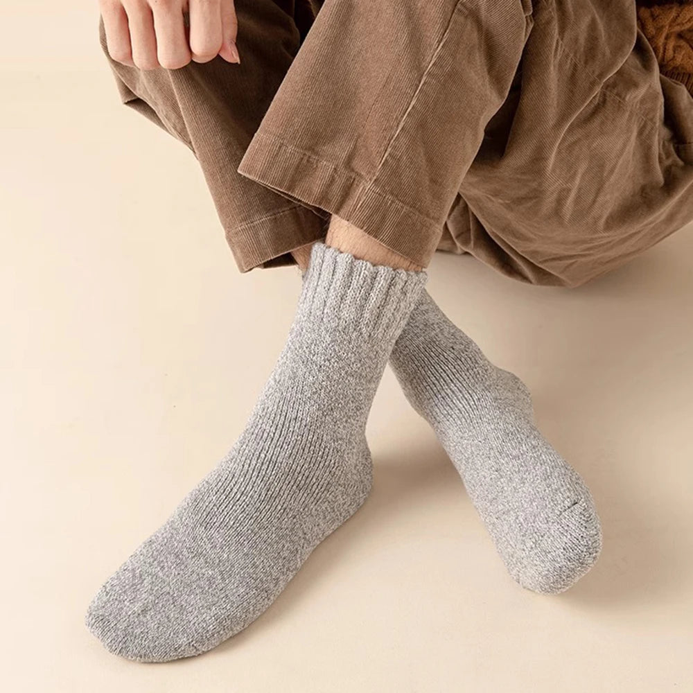 3 pares de calcetines gruesos de invierno para hombre, calcetines largos para deportes al aire libre, calcetines de nieve resistentes al frío a prueba de heladas para hombre, regalo 39-44