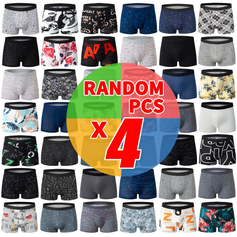 Ropa interior para padres e hijos para hombres y adolescentes, pantalones cortos con estampado Simple y a la moda, pantalones cortos informales con cintura elástica Joker, 4/10 piezas