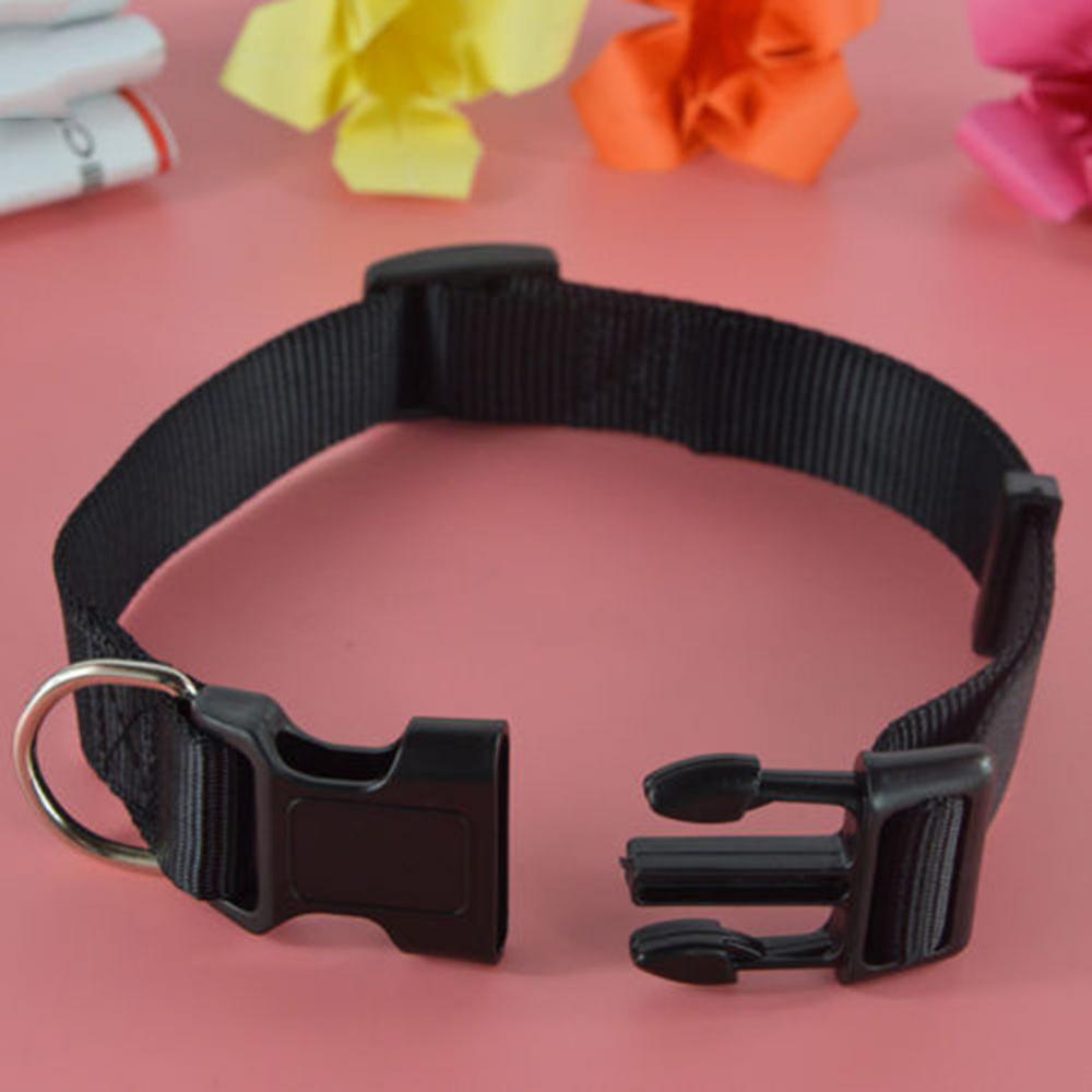 Collar ajustable de nailon de seguridad para perros, cachorros, gatos y mascotas, hebilla de liberación rápida separable, suministros para perros