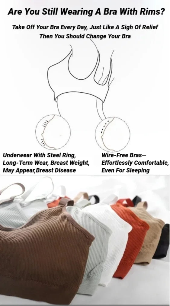 Sujetadores sexis sin costuras para mujer, Bralette transpirable de copa completa, sujetador para dormir sin aros, Top de tubo deportivo de alta calidad
