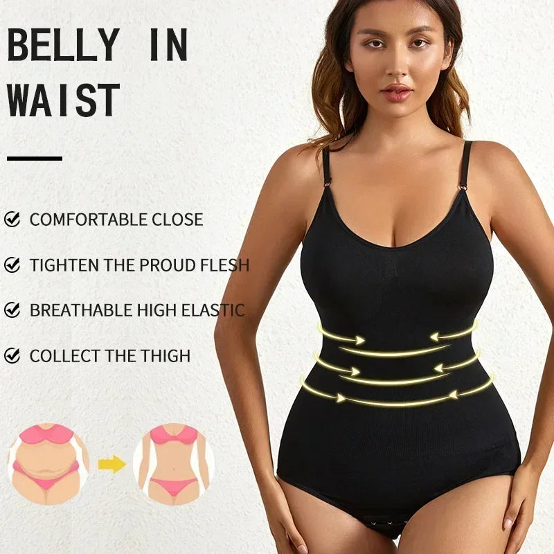 Body moldeador breve sin costuras sólido de 1 pieza, moldeador de cuerpo más delgado para levantamiento de glúteos y Control de barriga, ropa interior para mujer