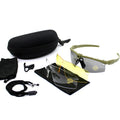 Gafas Tácticas para Exteriores con Protección UV400, Gafas de Seguridad para Tiro con Pistola de Aire, Gafas de Sol Deportivas Polarizadas para Caza