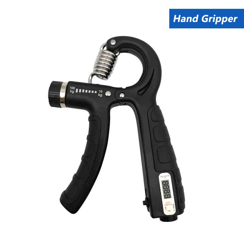iLMH Entrenador de fuerza de agarre ajustable de 5-60 kg con ejercitador de dedos, fortalecedor de agarre de mano para desarrollo muscular y recuperación de lesiones