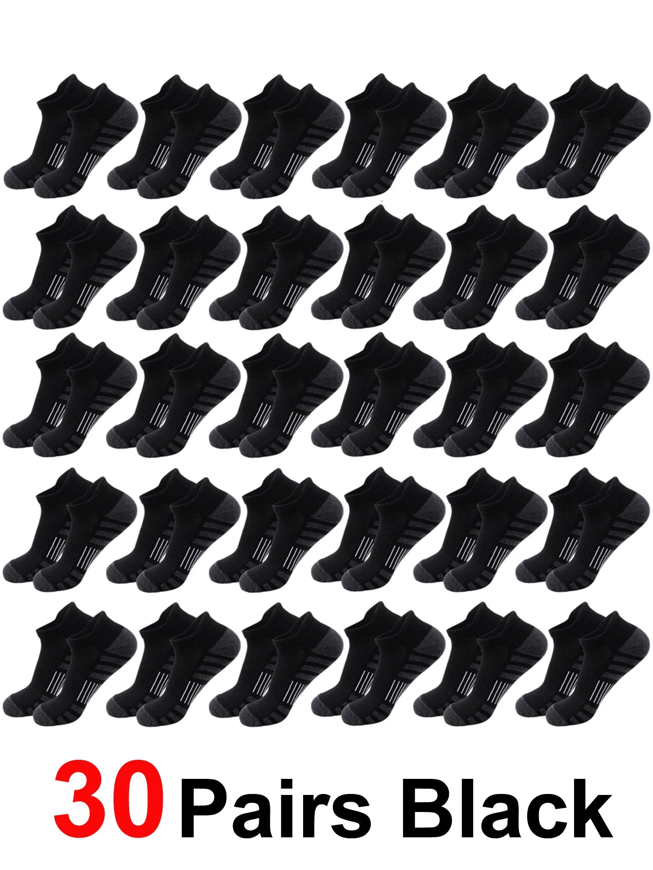 6/24 pares de calcetines deportivos tobilleros para correr, calcetines deportivos acolchados y transpirables de corte bajo para hombres y mujeres