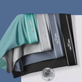 4 Uds Boxer Shorts ropa interior de seda de hielo para hombre calzoncillos masculinos transpirables bragas finas sexis lencería convexa en U lotes al por mayor L-6XL
