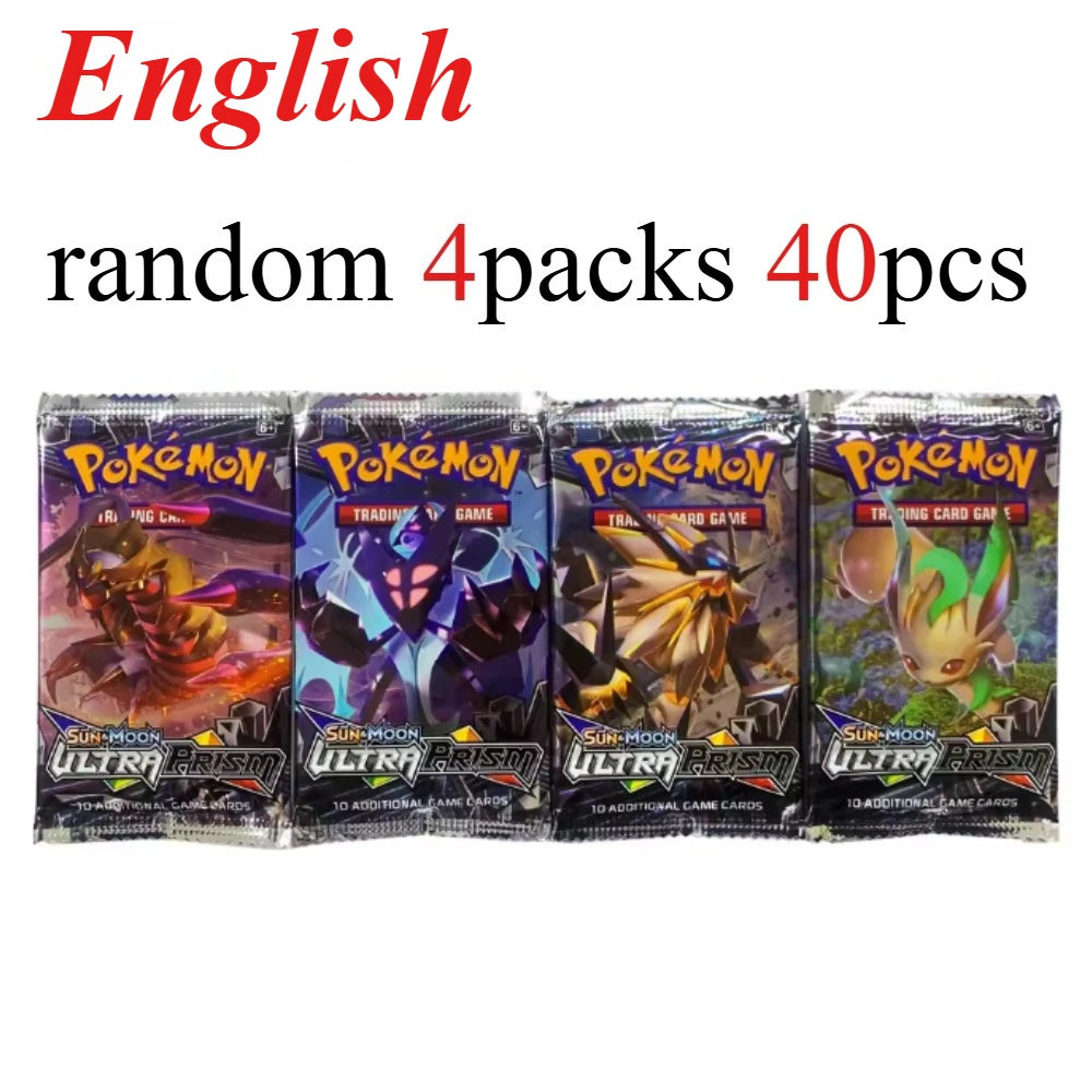 40 Uds. Tarjeta de Pokémon prismática 151 evoluciones inglés Booster Battle juego de cartas de Pokémon Carte Trading tarjetas de colección regalo