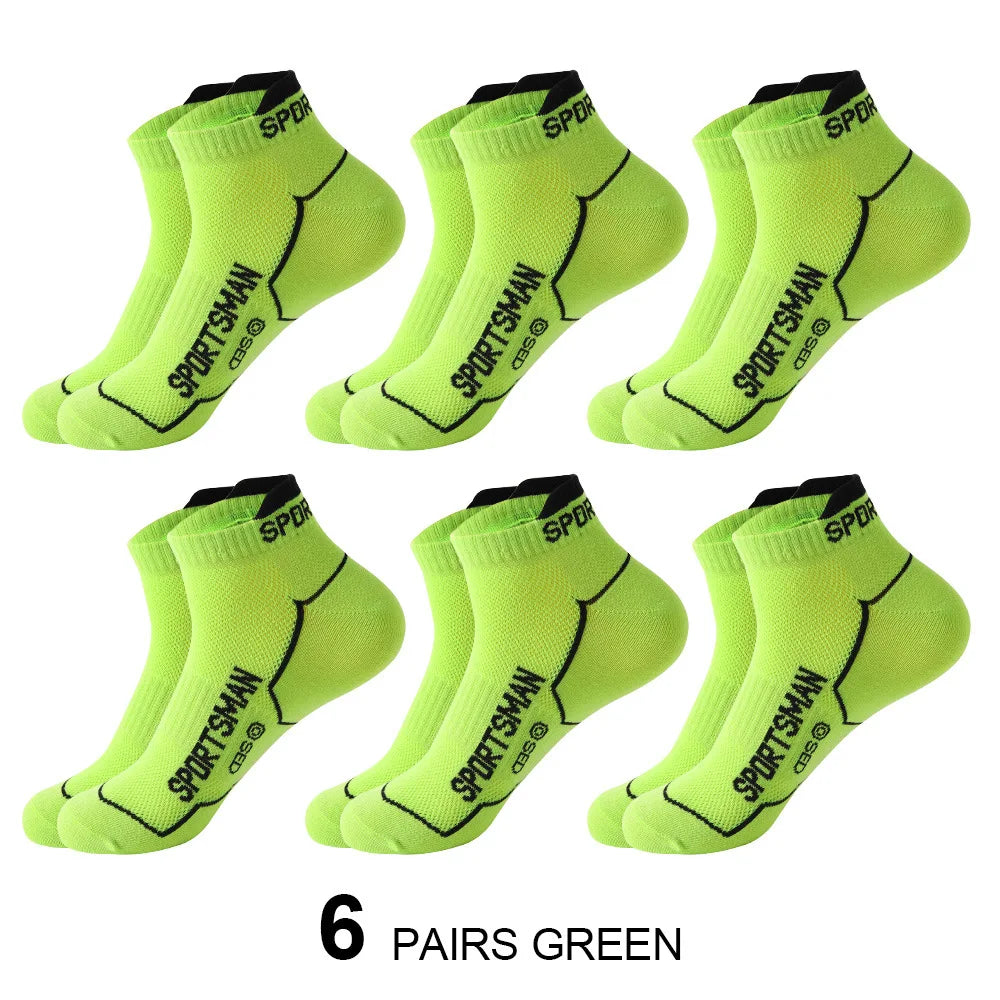 6 pares de calcetines calcetines cortos para hombre calcetines de baloncesto absorbentes y olorosos calcetines deportivos para correr calcetines de malla transpirable para hombre