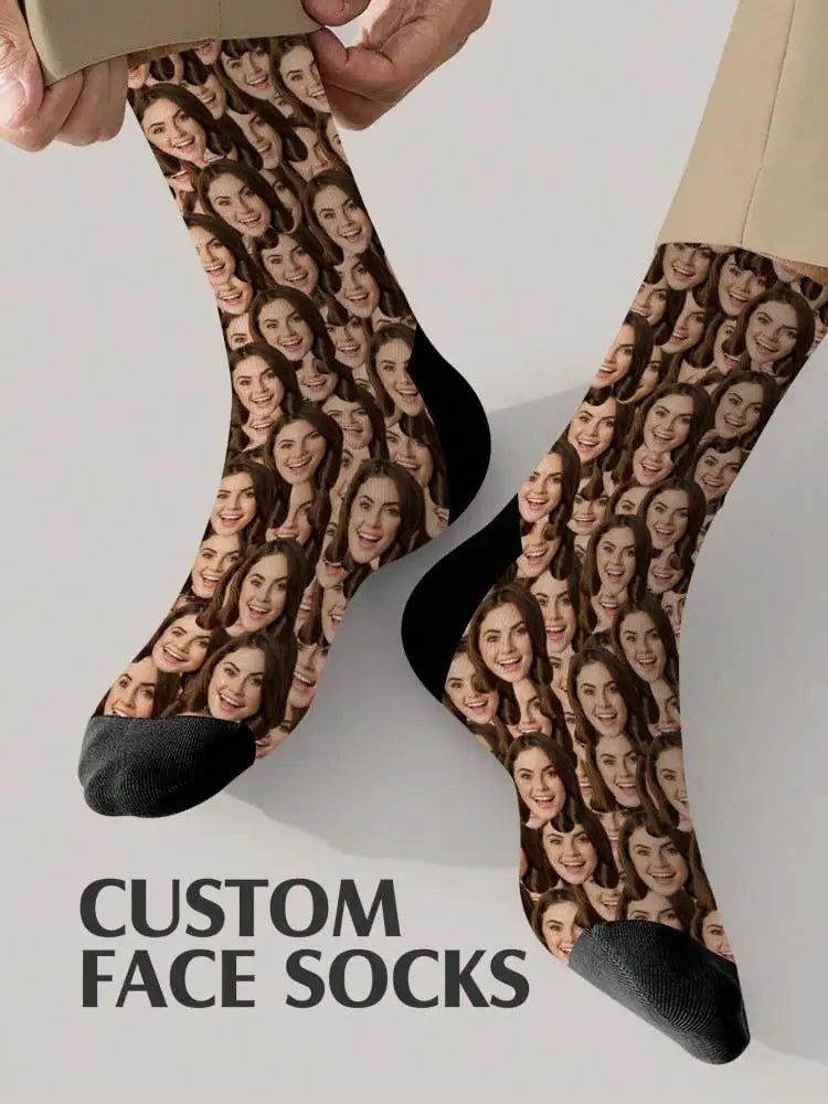 Calcetines Personalizados con Foto, Calcetines Divertidos con Imagen Impresa, Dos Tallas Disponibles, Regalo Único