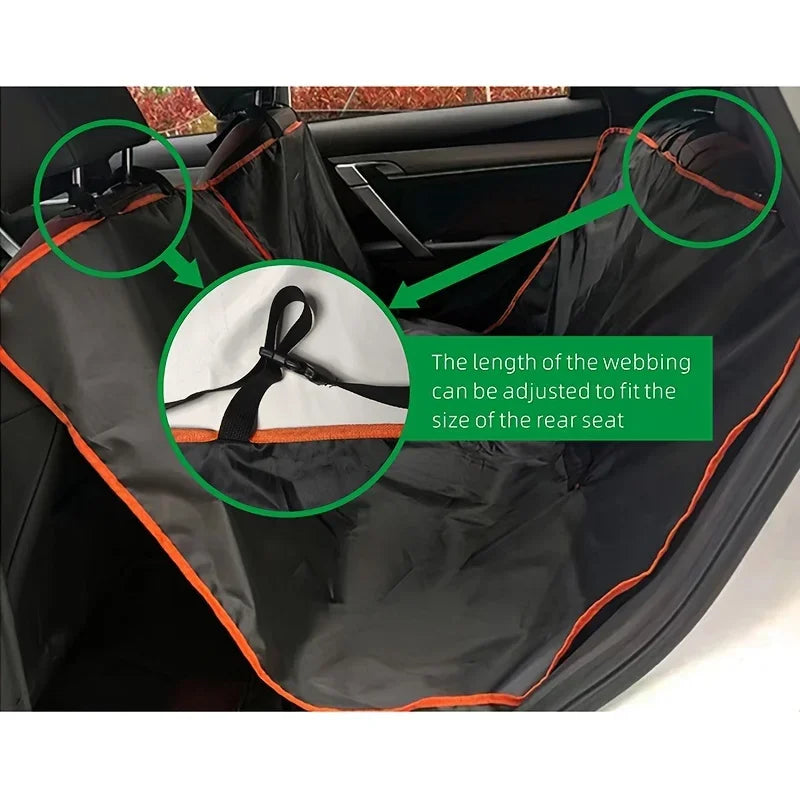 Funda Protectora Premium para Asiento de Coche para Perros, de Tela Oxford, Resistente al Agua y a los Arañazos, Tipo Hamaca, para Autos, Camionetas y SUVs