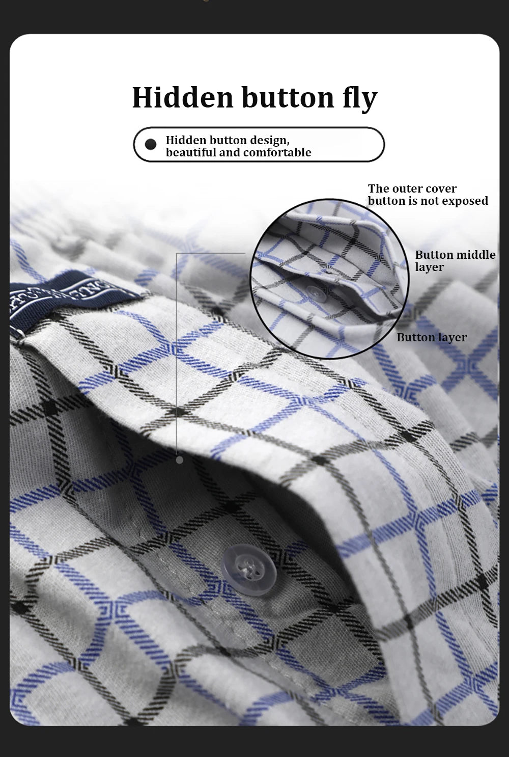 Pantalones de pijama a cuadros de algodón 100% para hombre, pijamas elásticos cómodos con cintura ancha, pantalones cortos para dormir, pantalones PJ con tapeta de botones, pijama para hombre