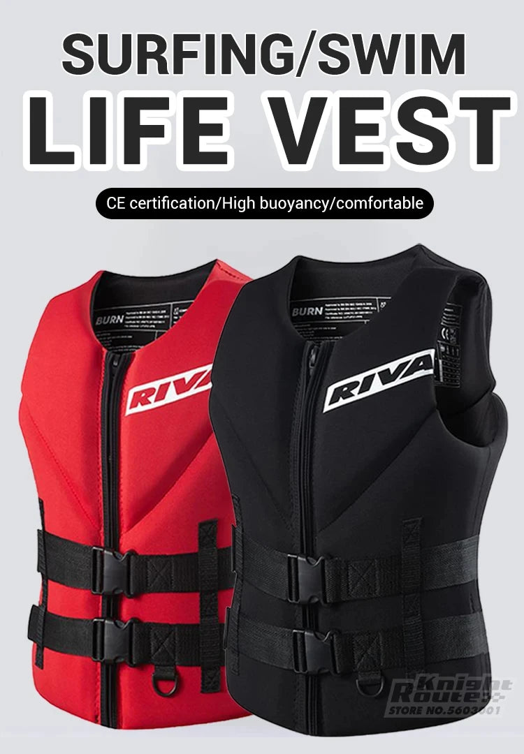 Chaleco salvavidas para adultos, para Surf, Kayak, Wakeboard, lanchas de rescate, balsa, esquí, deportes acuáticos, natación, rescate a la deriva