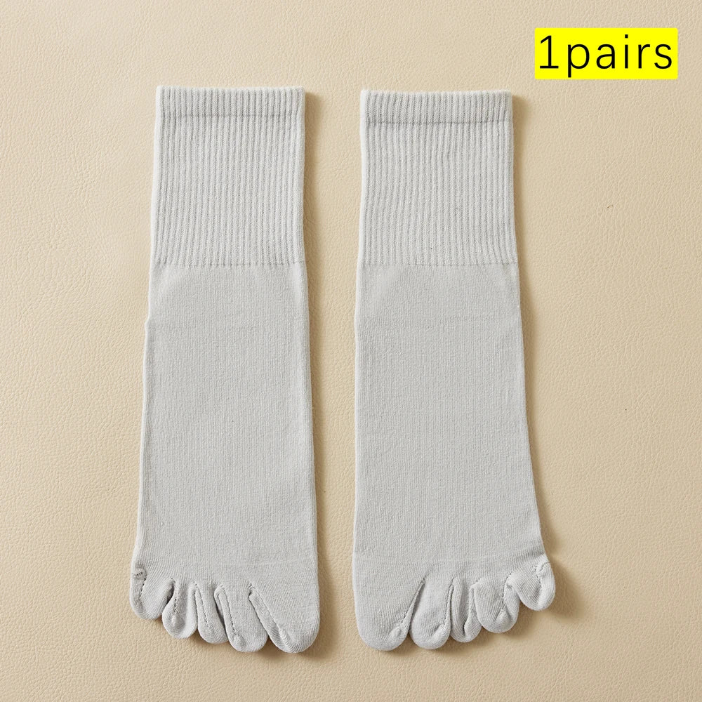 Gran oferta de calcetines de algodón para hombre, calcetines largos que absorben la humedad, Control de olores, diseño de punta sin costuras, para uso diario deportivo