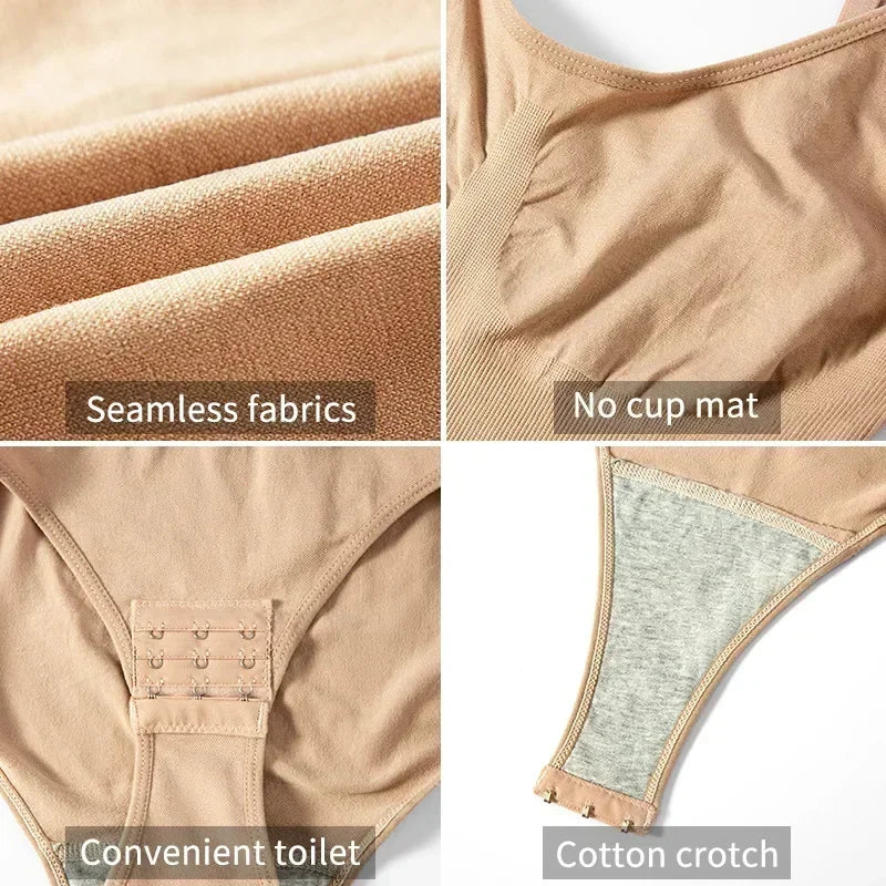 Body moldeador breve sin costuras sólido de 1 pieza, moldeador de cuerpo más delgado para levantamiento de glúteos y Control de barriga, ropa interior para mujer