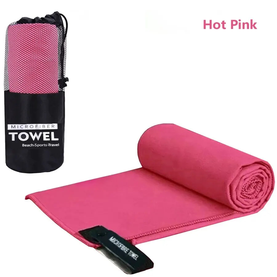 Toalla deportiva de secado rápido, Toalla de microfibra para correr, Yoga, gimnasio, Fitness, baloncesto, acampar al aire libre, senderismo, playa, 40x80/76x152cm
