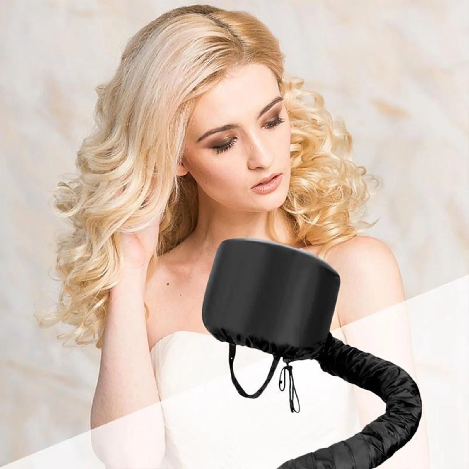 Gorro de vapor para secador de pelo, gorro de secado de estilismo reutilizable, gorro para el cuidado del cabello, gorro para secador de pelo, estilismo de salón de Spa en casa