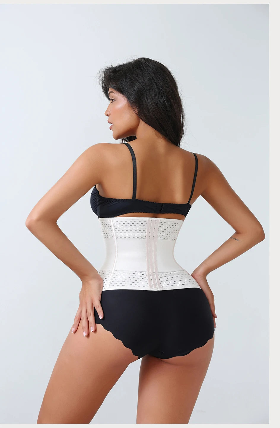 Nuevo Faja Reductora Ajustable para Mujer con Doble Cinturón de Neopreno y Cremallera, Corsé de Entrenamiento para Control Abdominal y Soporte Lumbar
