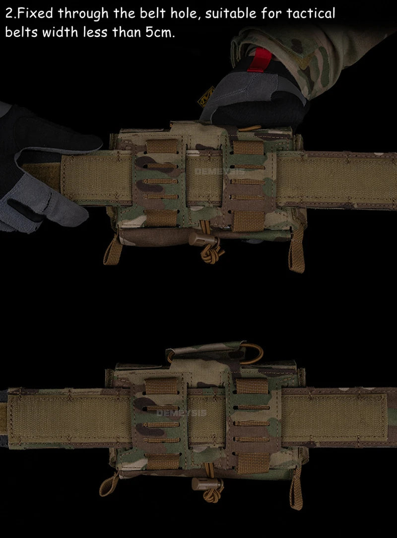 Bolsa táctica de primeros auxilios médicos, bolsas compactas para traumatismos al aire libre, IFAK para caza, chaleco Airsoft, portador de placa