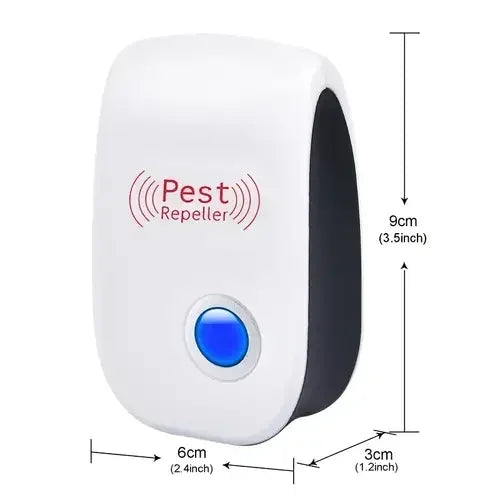 Repelente ultrasónico de plagas enchufable - Control efectivo de insectos para interiores para mosquitos, ratones, arañas, hormigas y cucarachas - Paja infantil