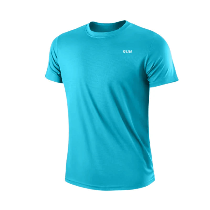 Camisetas de culturismo para correr de secado rápido para hombre, camiseta deportiva para gimnasio, camisetas de manga corta para Fitness, camiseta de gran tamaño, verano