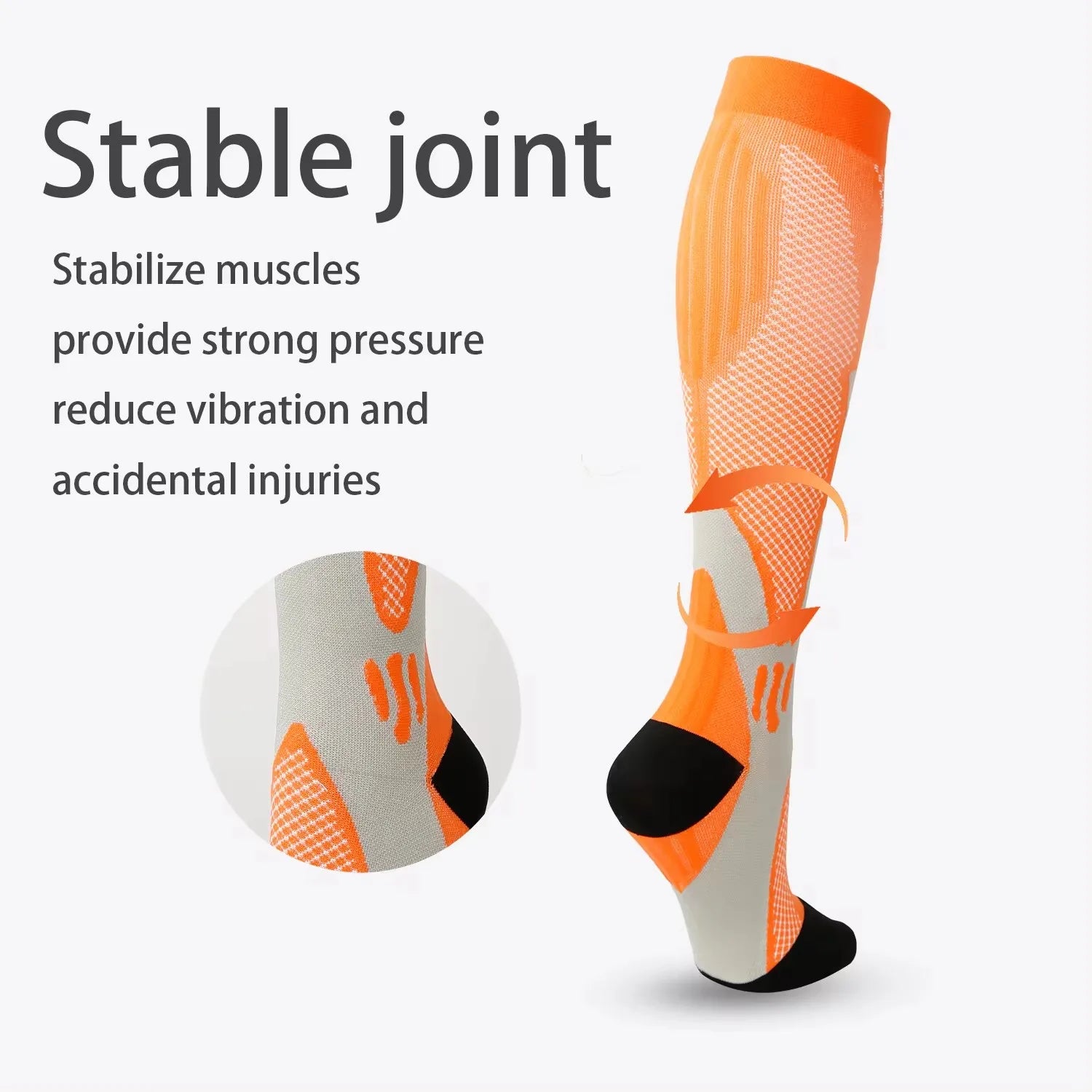 1 par de calcetines de compresión calcetines deportivos medias de enfermería médica previenen las venas varicosas calcetines embarazo enfermería atlético fútbol SOX