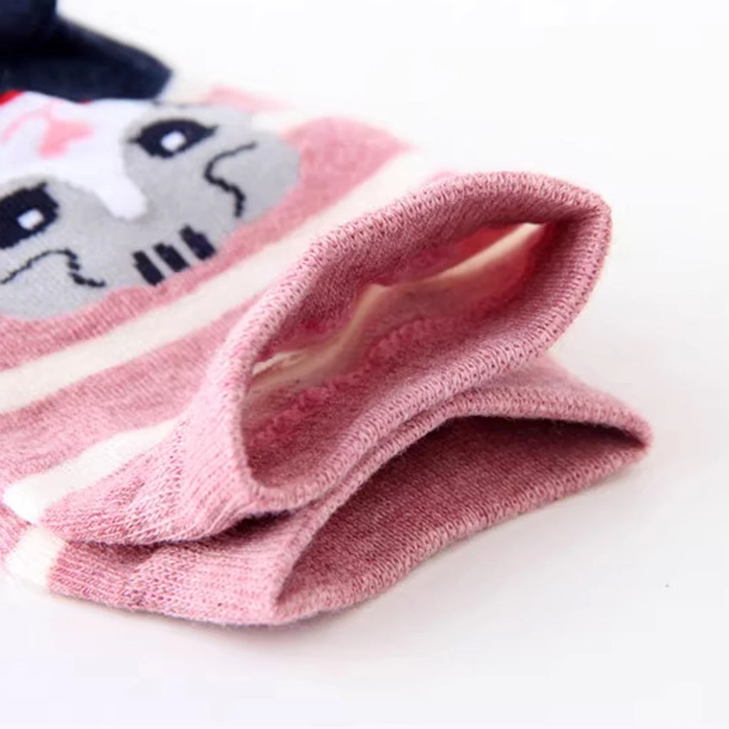 5 pares de calcetines de mujer con estampado de gato, lindos, únicos, divertidos, cómodos, que absorben la humedad