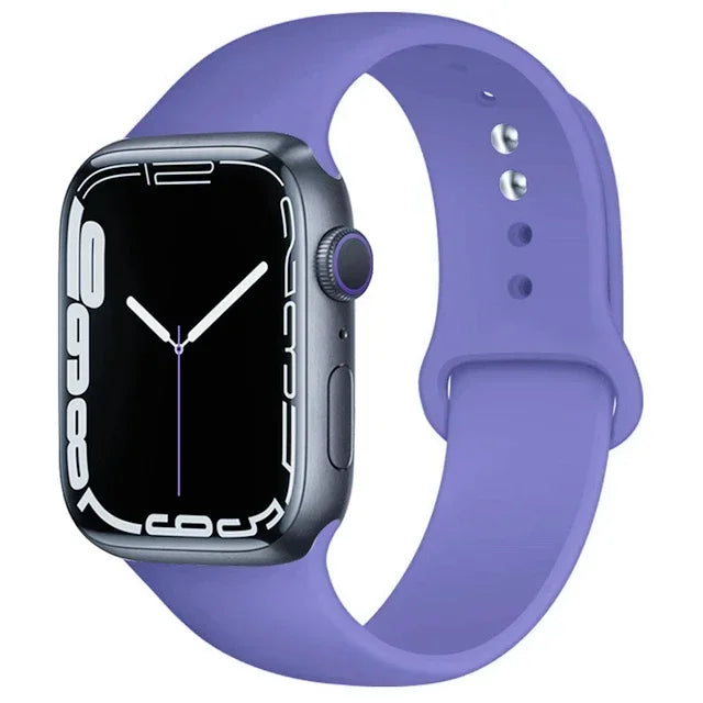 Correa de silicona para Apple Watch, 46mm, 44mm, 45mm, 40mm, 41mm, 42-38mm, 49mm, pulsera deportiva iwatch series 11 10 9 8 7 6 5 SE Ultra3