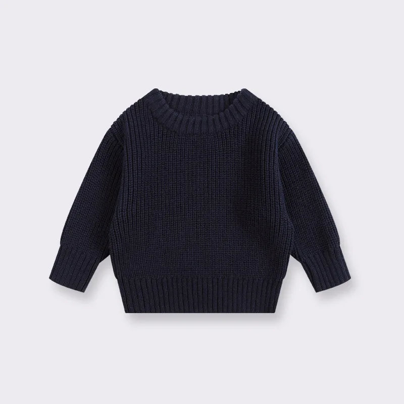 Suéteres de bebé Otoño Invierno niños niñas de manga larga suéter de punto de Color puro bebé niños niñas suéter suéteres ropa
