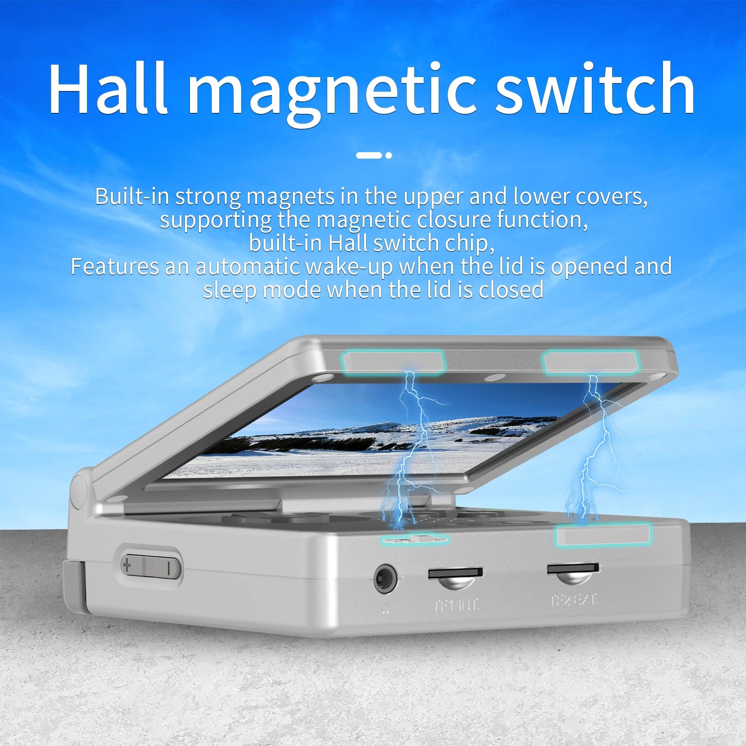Consola de Juegos Portátil Anbernic RG35XXSP con Pantalla IPS de 3.5 Pulgadas 640*480, Linux, WIFI, Reproductor de Videojuegos Retro, 3300mAh, +5000 Juegos