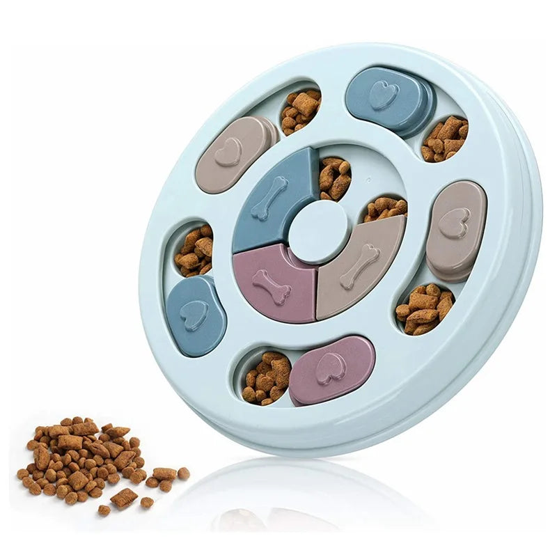 Cuenco oculto de comida para perros, entrenamiento de comida lenta, juguete educativo para perros para aliviar el aburrimiento, juguete educativo interactivo de alimentación