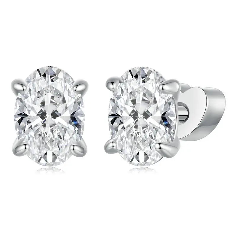 WOSTU-pendientes de plata de ley 925 con diseño de animales y patas bonitas de arcoíris para mujer, aretes con forma de corazón, flor ovalada, circonita, cangrejo, regalo de joyería