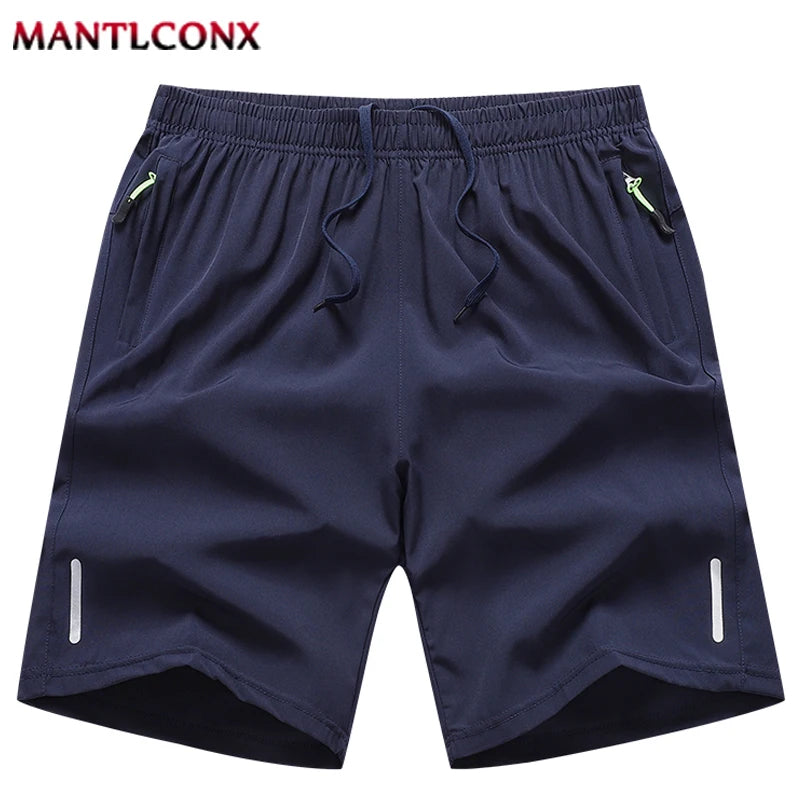 Pantalones Cortos Deportivos de Verano para Hombre, Ropa Deportiva Fresca, Pantalones Cortos Deportivos Casuales, Pantalones Cortos para Gimnasio, Entrenamiento, Correr, Color Negro y Gris