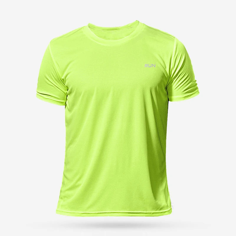 Camisetas de culturismo para correr de secado rápido para hombre, camiseta deportiva para gimnasio, camisetas de manga corta para Fitness, camiseta de gran tamaño, verano