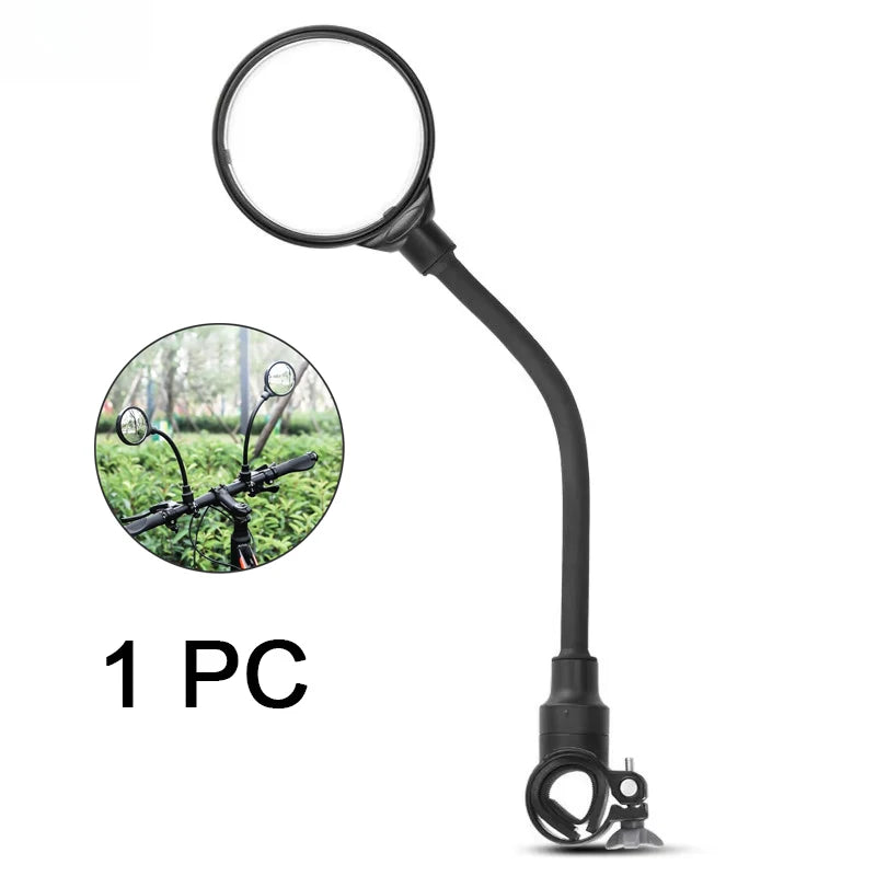 Espejo retrovisor para bicicleta, espejos retrovisores universales giratorios ajustables de 360 grados para manillar de ciclismo, para bicicleta de montaña y carretera, 1/2 Uds.
