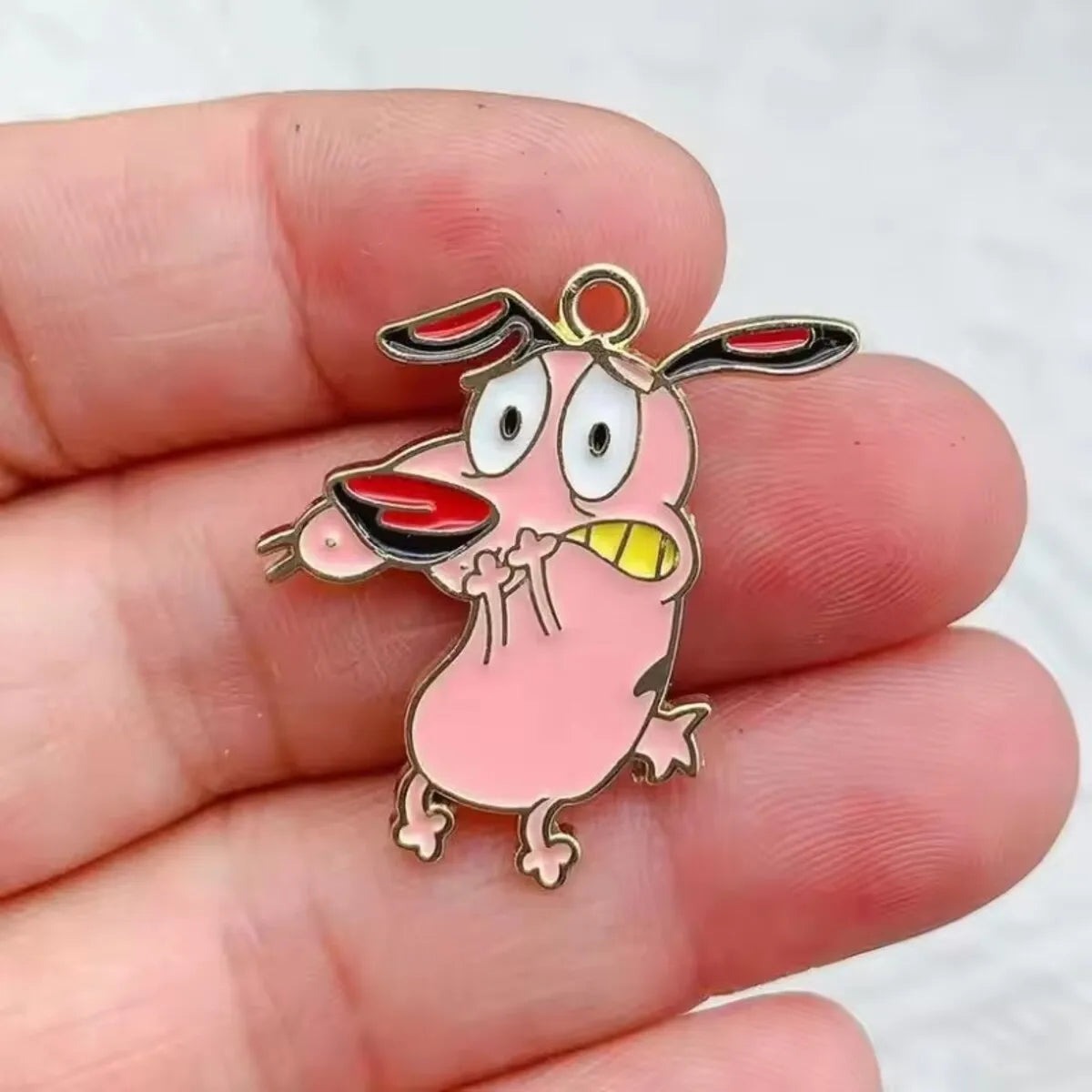 10 Uds. De dijes de perro divertidos de dibujos animados para hacer joyas, colgante esmaltado, aleación de Zinc, chapado en oro, accesorios Diy