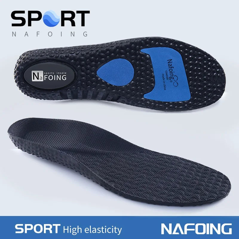 Plantillas deportivas transpirables con amortiguación y absorción de impactos para zapatos, plantillas para correr, para hombres y mujeres, almohadillas de masaje y cuidado para pies