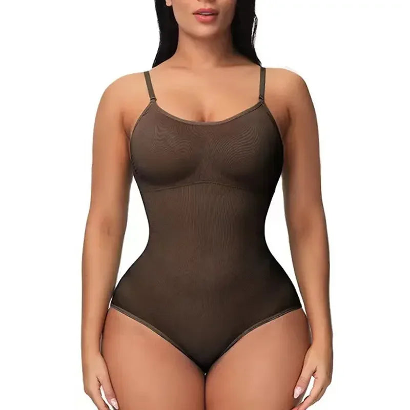 Body moldeador breve sin costuras sólido de 1 pieza, moldeador de cuerpo más delgado para levantamiento de glúteos y Control de barriga, ropa interior para mujer