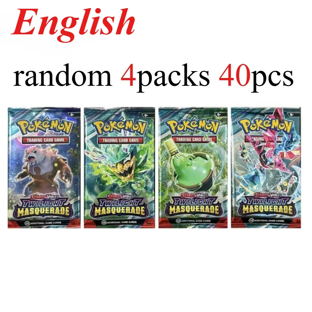 40 Uds. Tarjeta de Pokémon prismática 151 evoluciones inglés Booster Battle juego de cartas de Pokémon Carte Trading tarjetas de colección regalo
