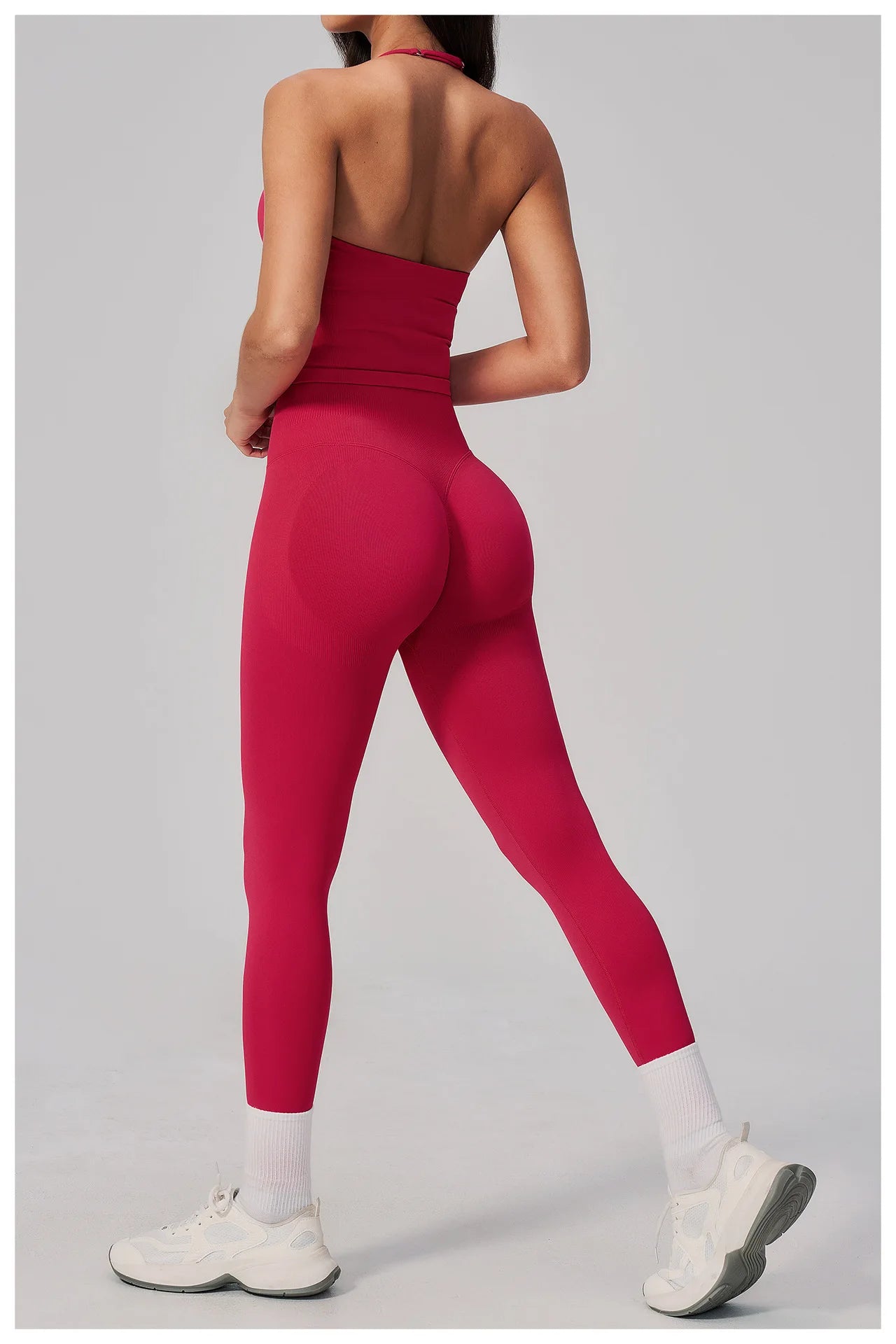 Conjunto de Yoga sin Costuras para Mujer, Ropa Deportiva, Conjunto de Fitness de 2 Piezas, Leggings y Sujetador Deportivo Transpirable, Ropa Deportiva Femenina