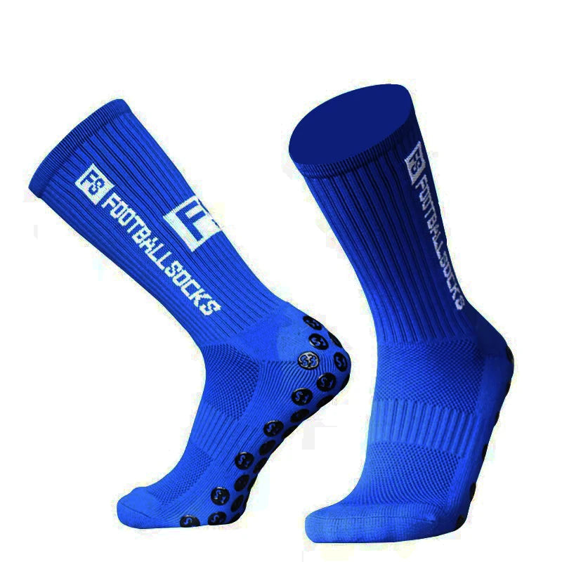 3/1 par nuevo estilo FS calcetines de fútbol redondos de silicona con ventosa agarre antideslizante calcetines de fútbol deportes hombres mujeres béisbol calcetines de Rugby