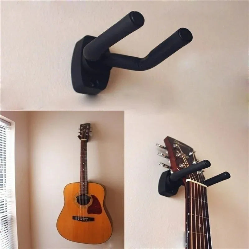 Soporte de guitarra, piezas y accesorios de montaje en pared, gancho para exhibición de instrumentos para el hogar, colgadores de pared, púas de guitarra, 1 Uds.