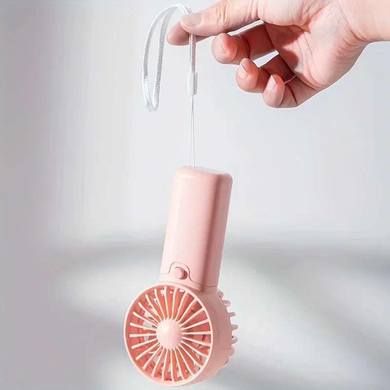 2025 lindo Mini ventilador portátil ventilador de mano ligero práctico tamaño de bolsillo bajo ruido pequeño ventilador eléctrico regalo para estudiantes ventilador al aire libre