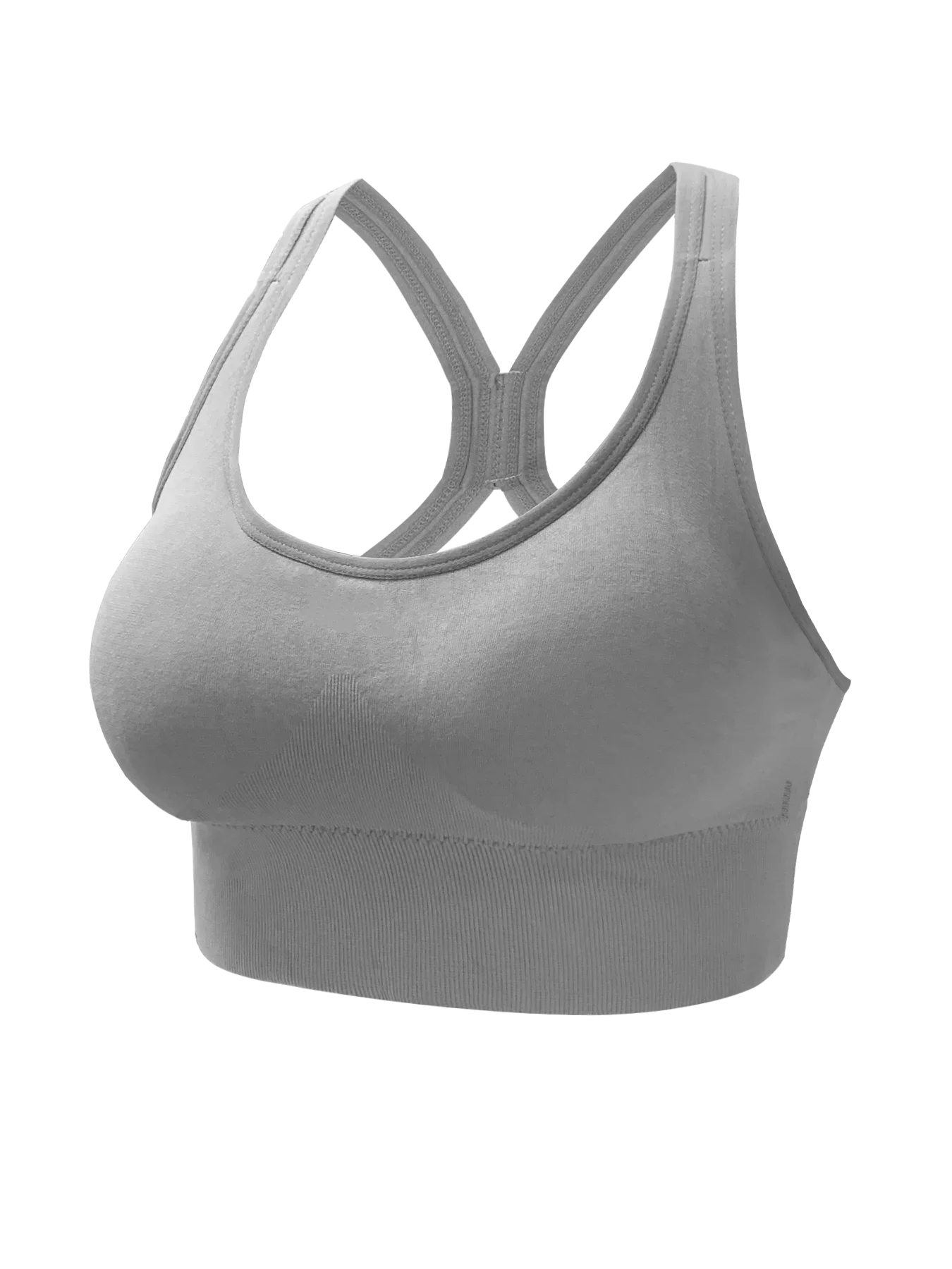 Sujetador deportivo sin costuras, cómodo y transpirable, push up, para yoga@W4