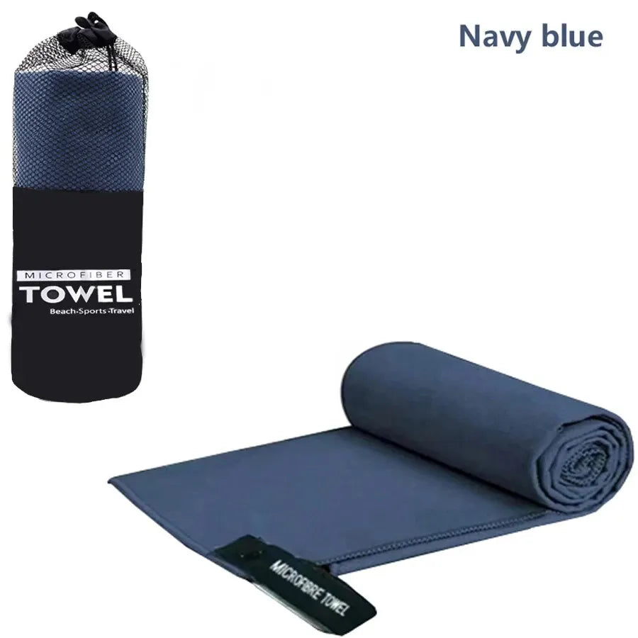 Toalla deportiva de secado rápido, Toalla de microfibra para correr, Yoga, gimnasio, Fitness, baloncesto, acampar al aire libre, senderismo, playa, 40x80/76x152cm