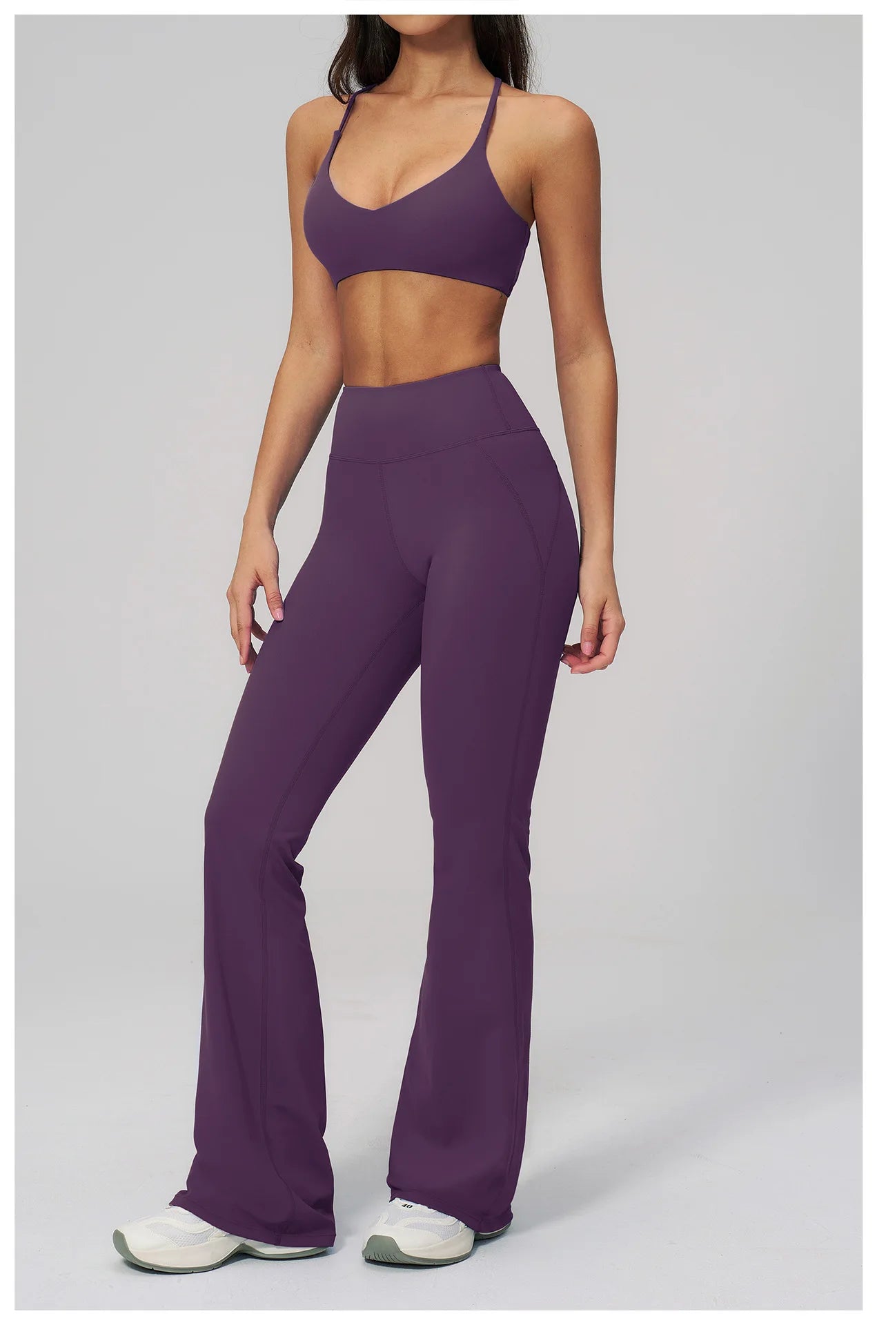 Conjunto de Yoga para Mujer, Ropa Deportiva, Conjunto de Gimnasio y Fitness, 2 Piezas, Leggings para Correr, Sujetador Deportivo Transpirable, Ropa Deportiva Femenina