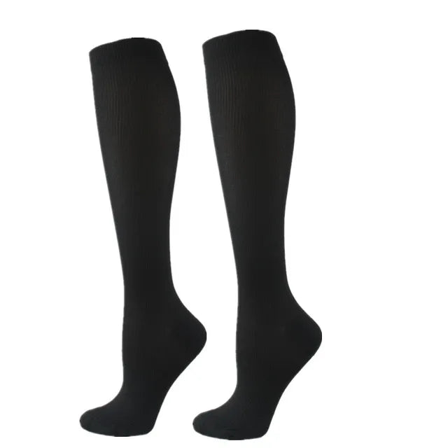 1 par de calcetines de compresión calcetines deportivos medias de enfermería médica previenen las venas varicosas calcetines embarazo enfermería atlético fútbol SOX
