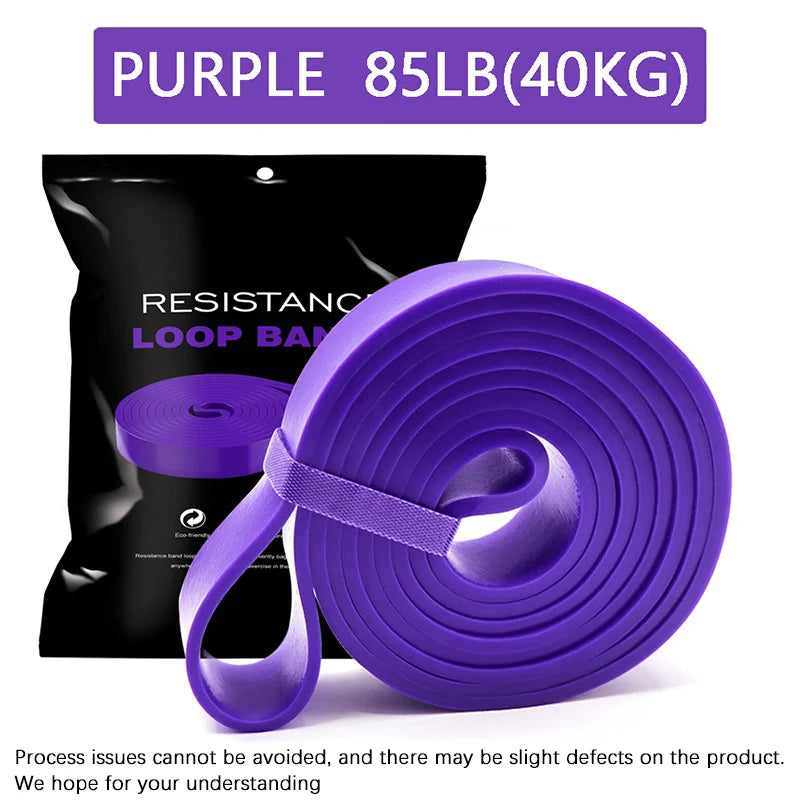 Banda de resistencia de alta resistencia de 20 ~ 230 libras, entrenamiento de agilidad, equipo de gimnasio, accesorios de Yoga y Pilates, banda de goma para gimnasio en casa