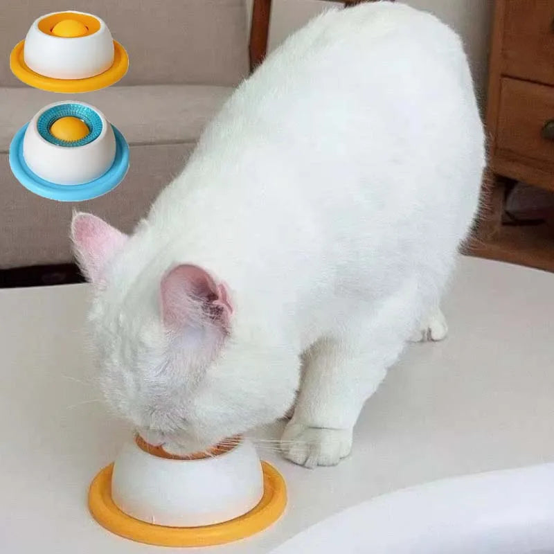 Comedero para Gatos con Compartimento Oculto para Agua y Comida, Bonito Tazón para Comer, Comedero Lento para Perros, Accesorios para Mascotas