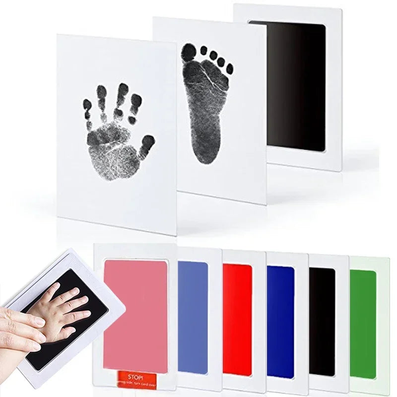 Kit de Almohadillas de Tinta sin Contacto para Huellas de Bebés y Mascotas, Seguro y No Tóxico, para Recién Nacidos de 0 a 10 Meses, Recuerdo de Huellas de Perros