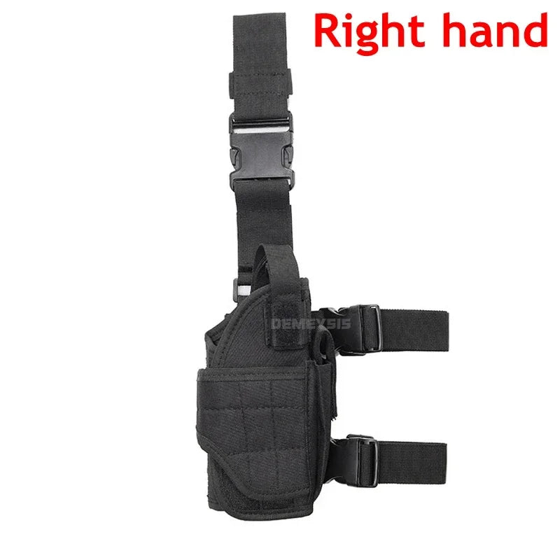 Funda Universal para pistola con pierna caída, bolsa táctica para pistola en el muslo para diestros, arnés para piernas para todas las pistolas