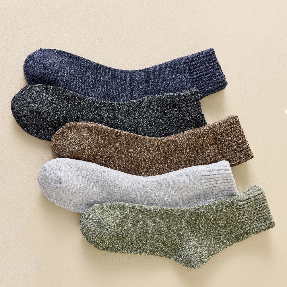 3 pares de calcetines gruesos de invierno para hombre, calcetines largos para deportes al aire libre, calcetines de nieve resistentes al frío a prueba de heladas para hombre, regalo 39-44